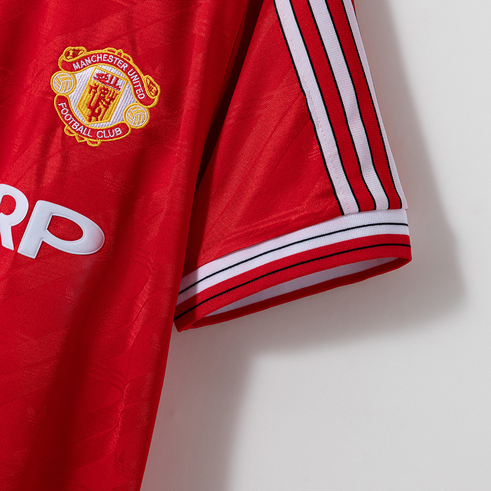 Manchester United 1986/88 Home Retro Jersey – Classic Replica Football Soccer Shirt – Size S–XXL