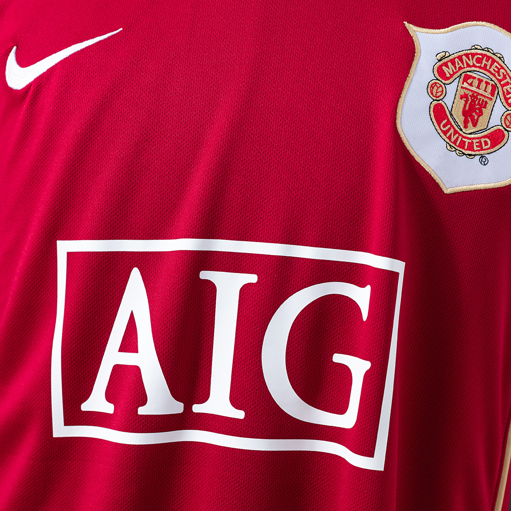 Manchester United 2006/07 Home Long Sleeve Retro Jersey – Classic Replica Football Soccer Shirt – Size S–XXL