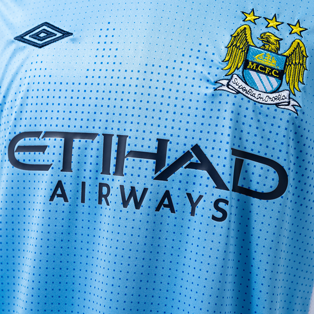 Manchester City 2011/12 Home Retro Jersey – Classic Replica Football Soccer Shirt – Size S–XXL
