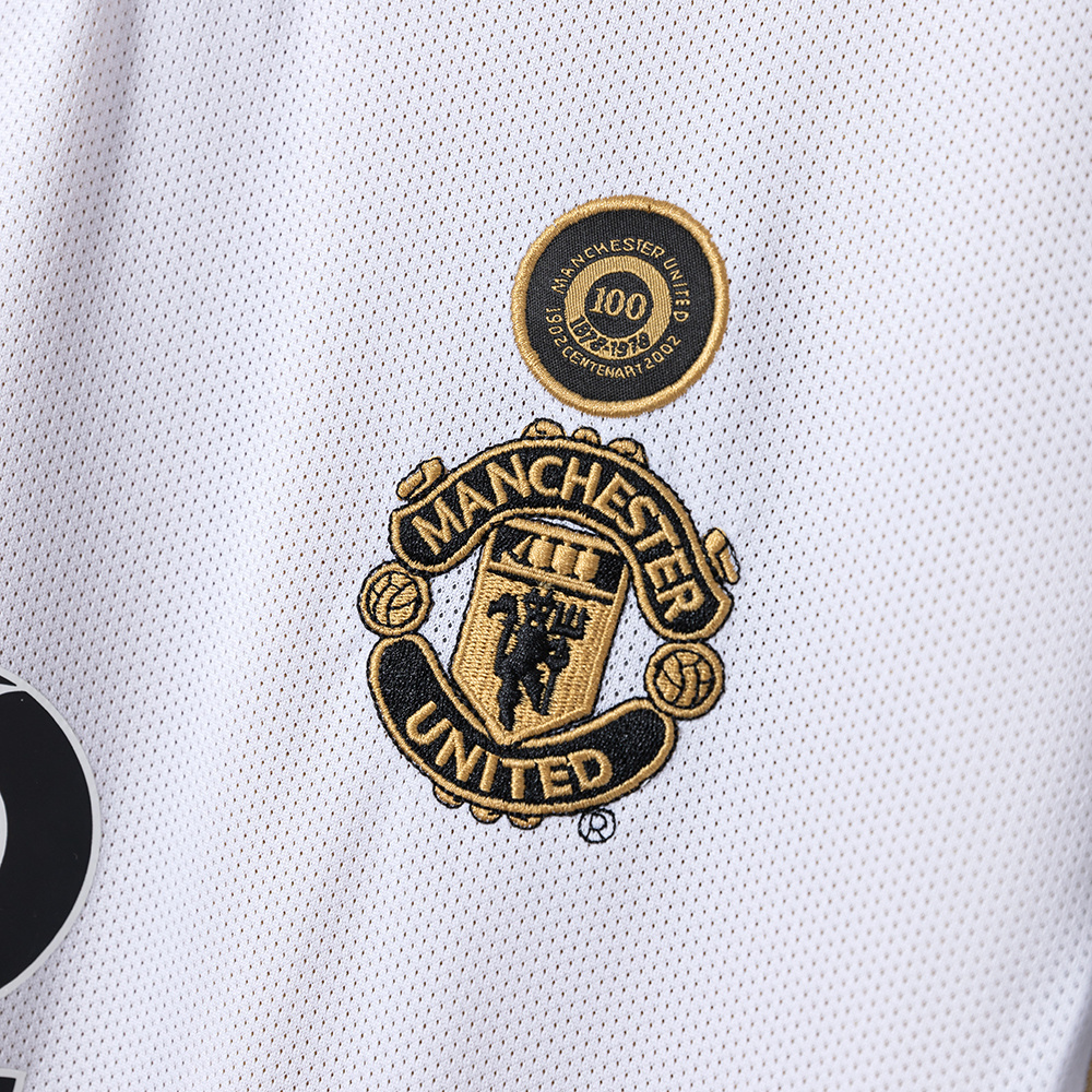 Manchester United 2001/02 Centennial Edition (Reversible) Retro Jersey – Classic Replica Football Soccer Shirt – Size S–XXL