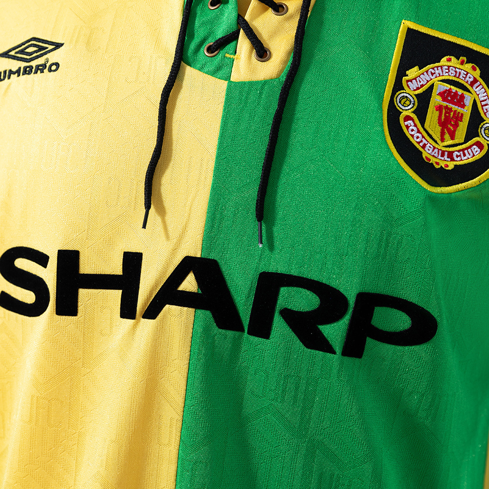 Manchester United 1992/94 Second Away Long Sleeve Retro Jersey – Classic Replica Football Soccer Shirt – Size S–XXL