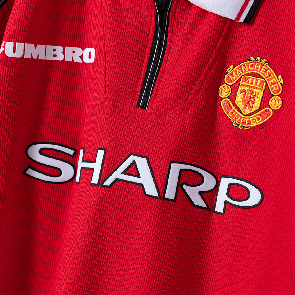 Manchester United 1998/99 Home Retro Jersey – Classic Replica Football Soccer Shirt – Size S–4XL