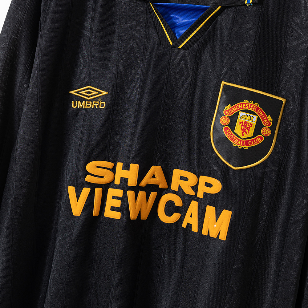 Manchester United 1993/94 Away Long Sleeve Retro Jersey – Classic Replica Football Soccer Shirt – Size S–XXL