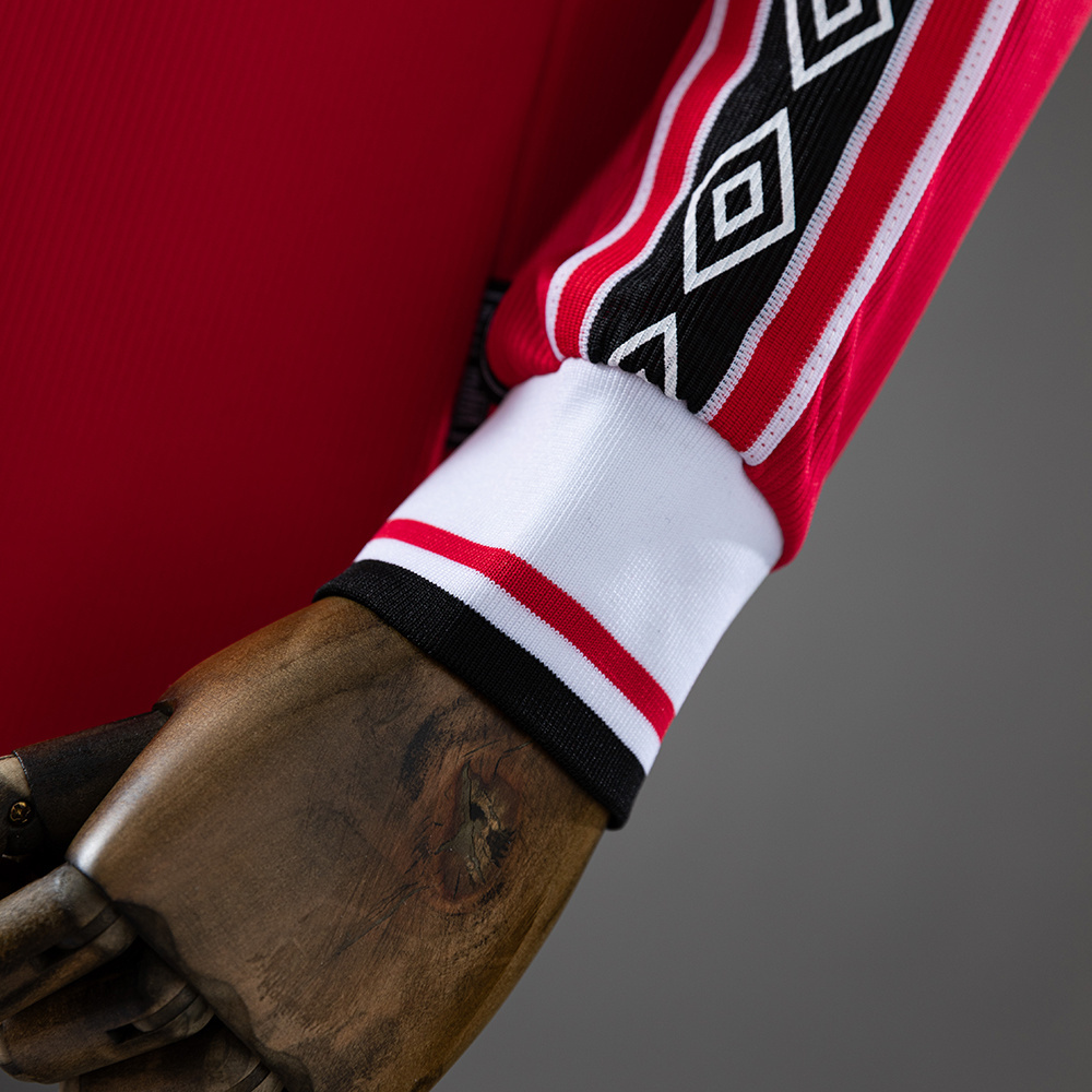 Manchester United 1998/99 Home Long Sleeve Retro Jersey – Classic Replica Football Soccer Shirt – Size S–XXL