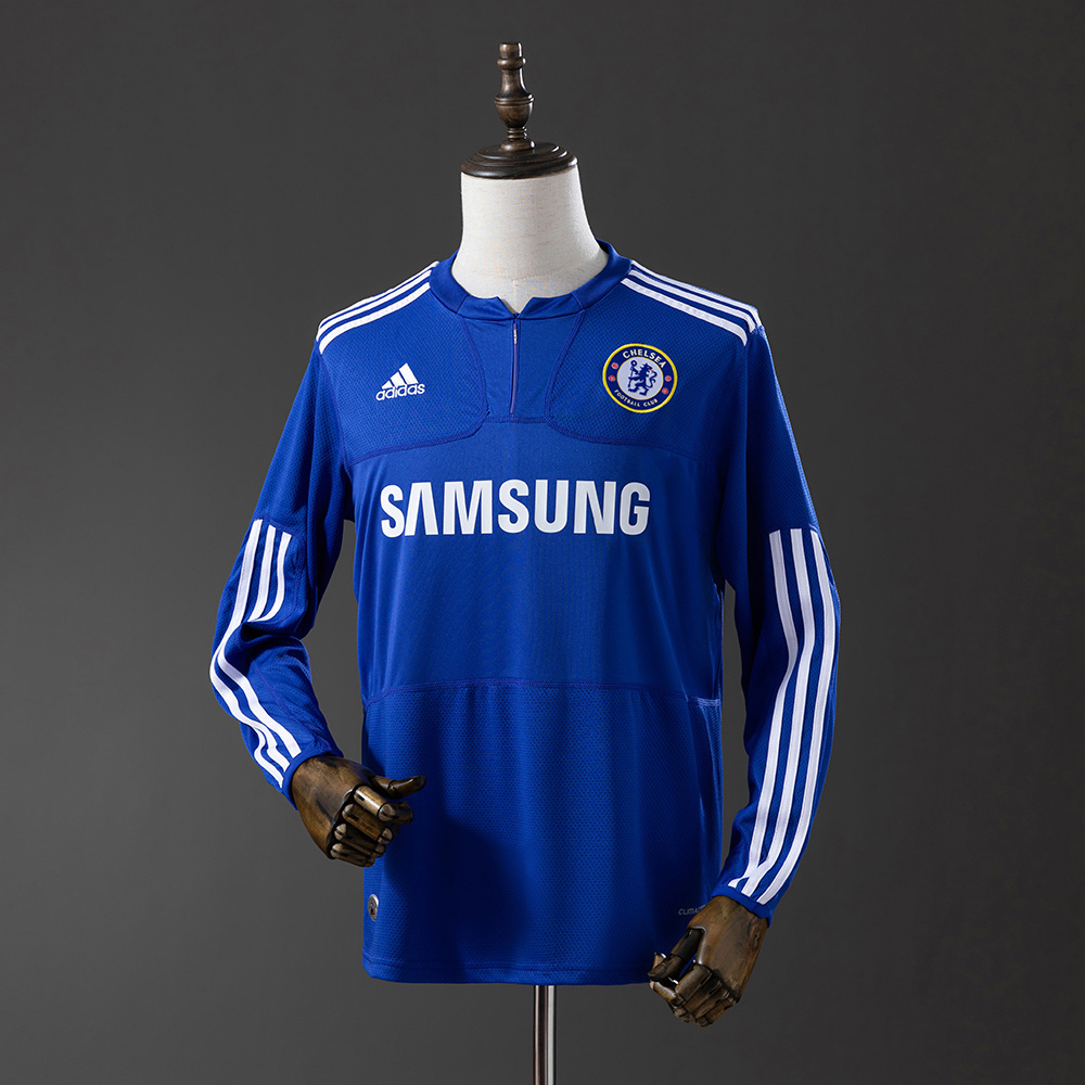 Chelsea 2009/10 Home Long Sleeve Retro Jersey – Classic Replica Football Soccer Shirt – Size S–XXL