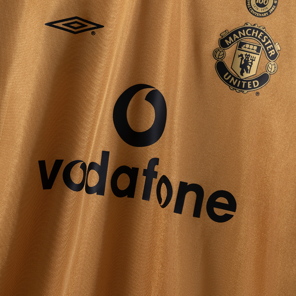 Manchester United 2001/02 Centennial Edition (Reversible) Retro Jersey – Classic Replica Football Soccer Shirt – Size S–XXL