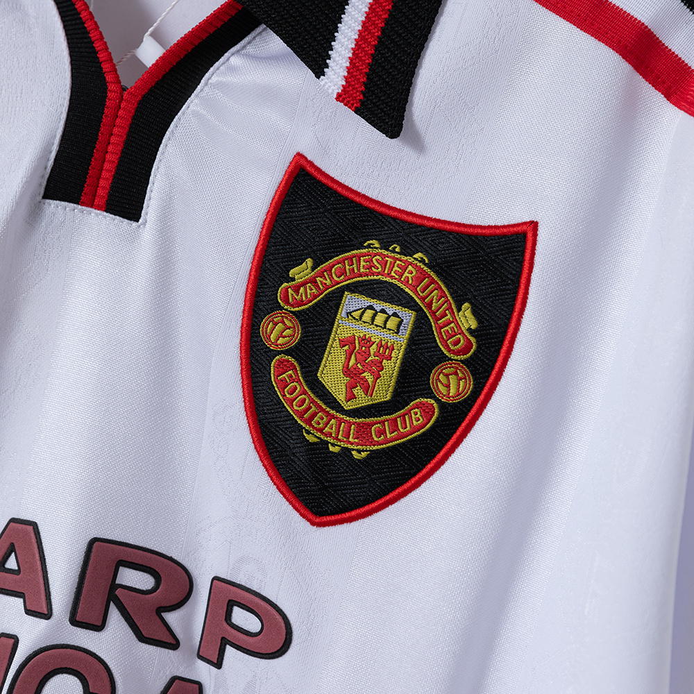 Manchester United 1998/99 Away Long Sleeve Retro Jersey – Classic Replica Football Soccer Shirt – Size S–XXL