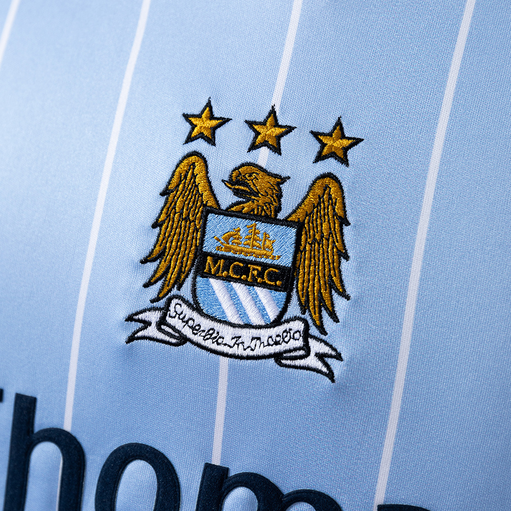 Manchester City 2007/08 Home Retro Jersey – Classic Replica Football Soccer Shirt – Size S–XXL