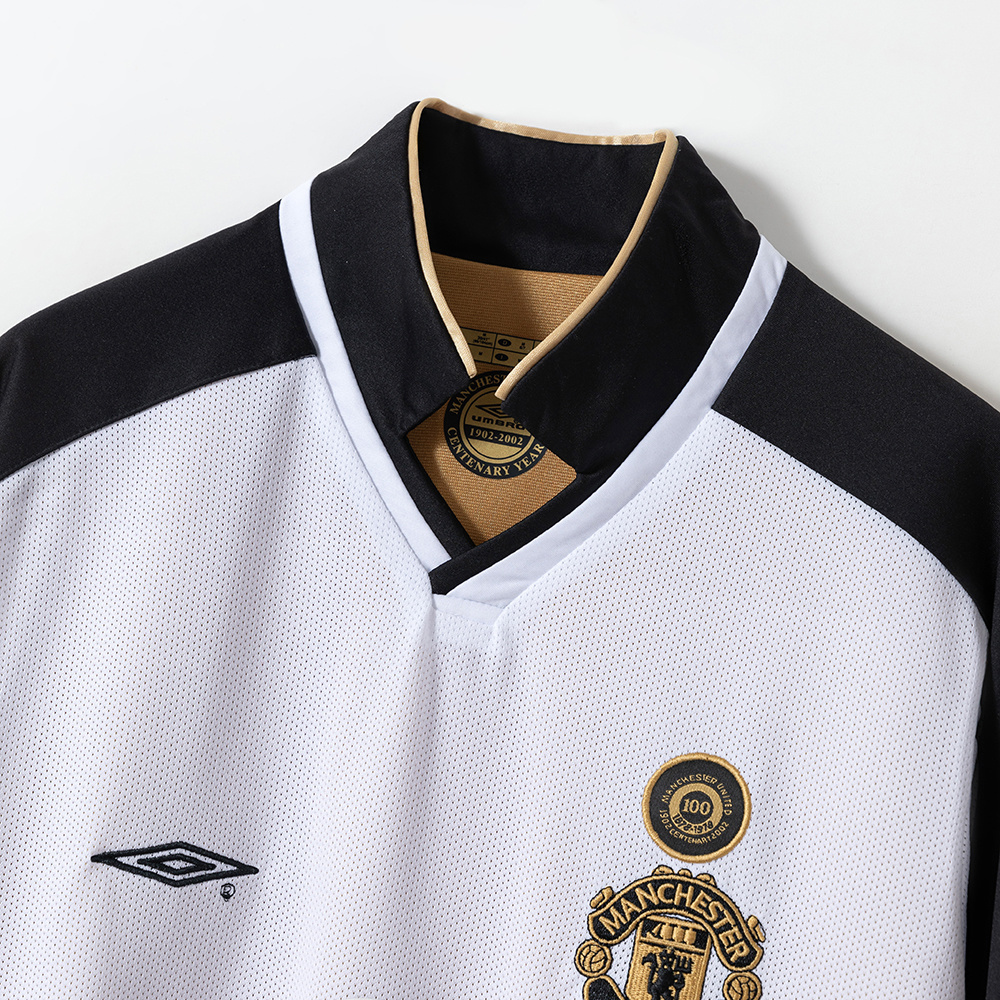 Manchester United 2001/02 Centennial Edition (Reversible) Retro Jersey – Classic Replica Football Soccer Shirt – Size S–XXL