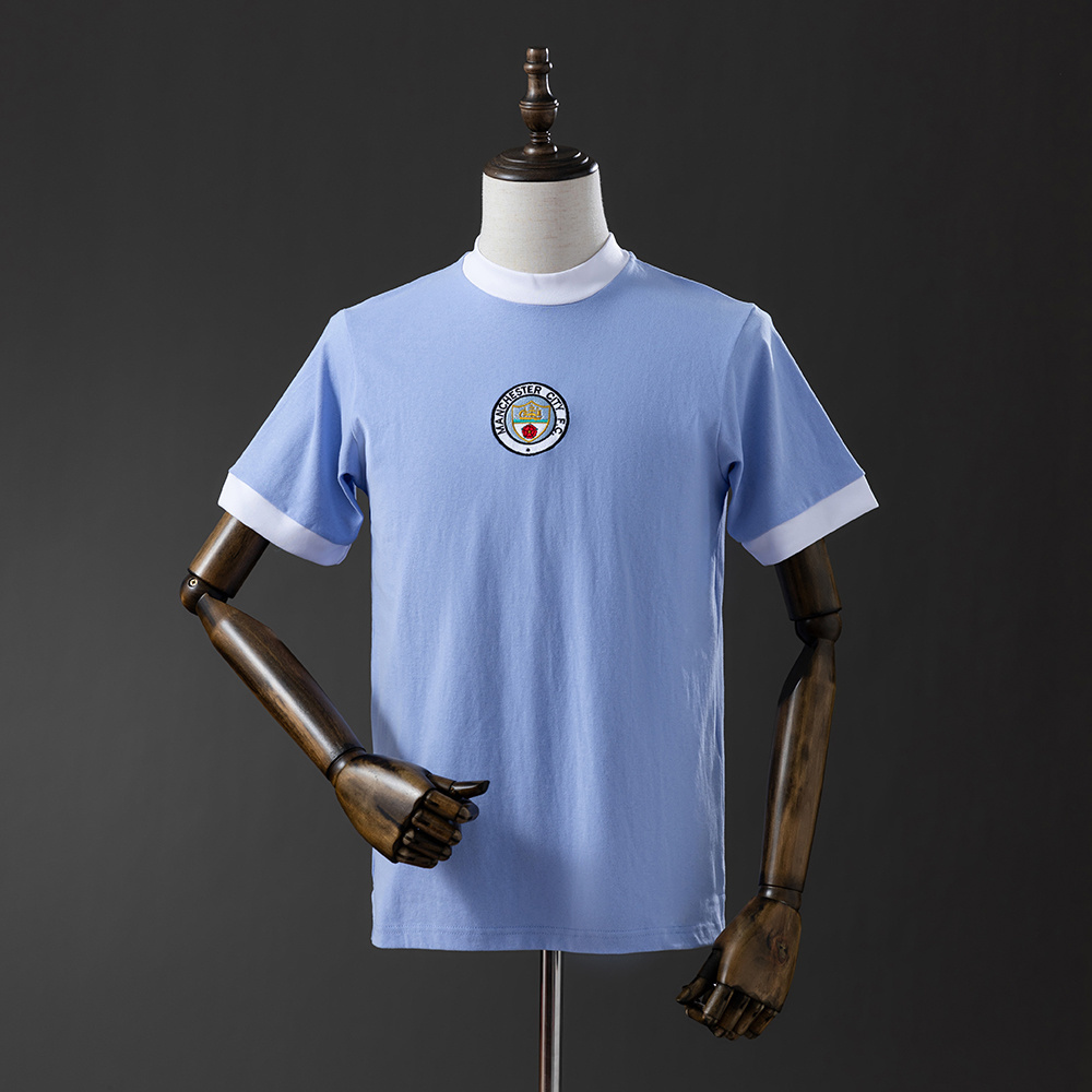 Manchester City 1972 Home Retro Jersey – Classic Replica Football Soccer Shirt – Size S–XXL
