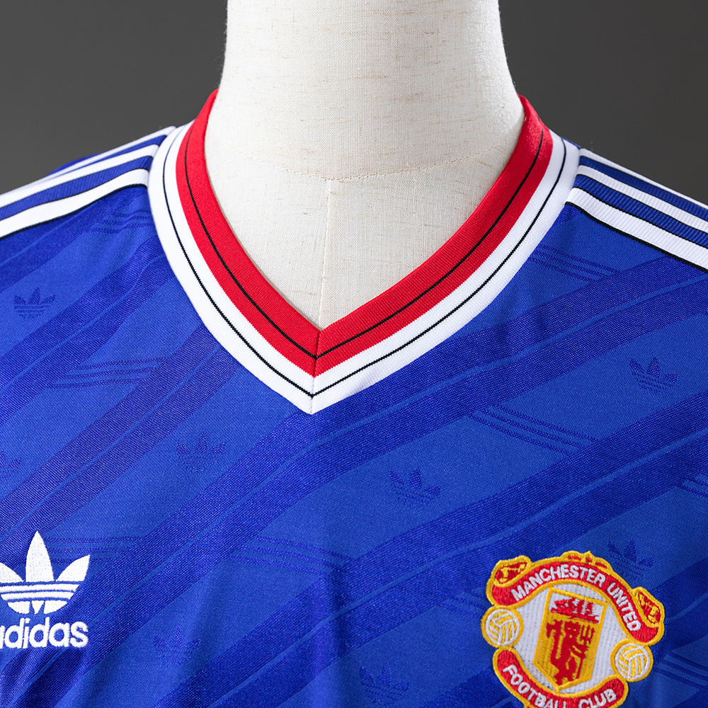 Manchester United 1986/88 Second Away Long Sleeve Retro Jersey – Classic Replica Football Soccer Shirt – Size S–XXL