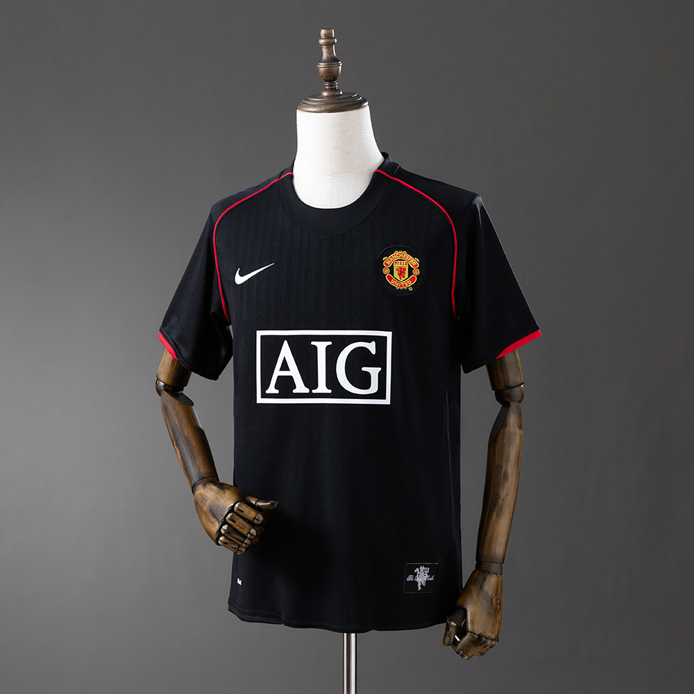 Manchester United 2007/08 Away Retro Jersey – Classic Replica Football Soccer Shirt – Size S–XXL