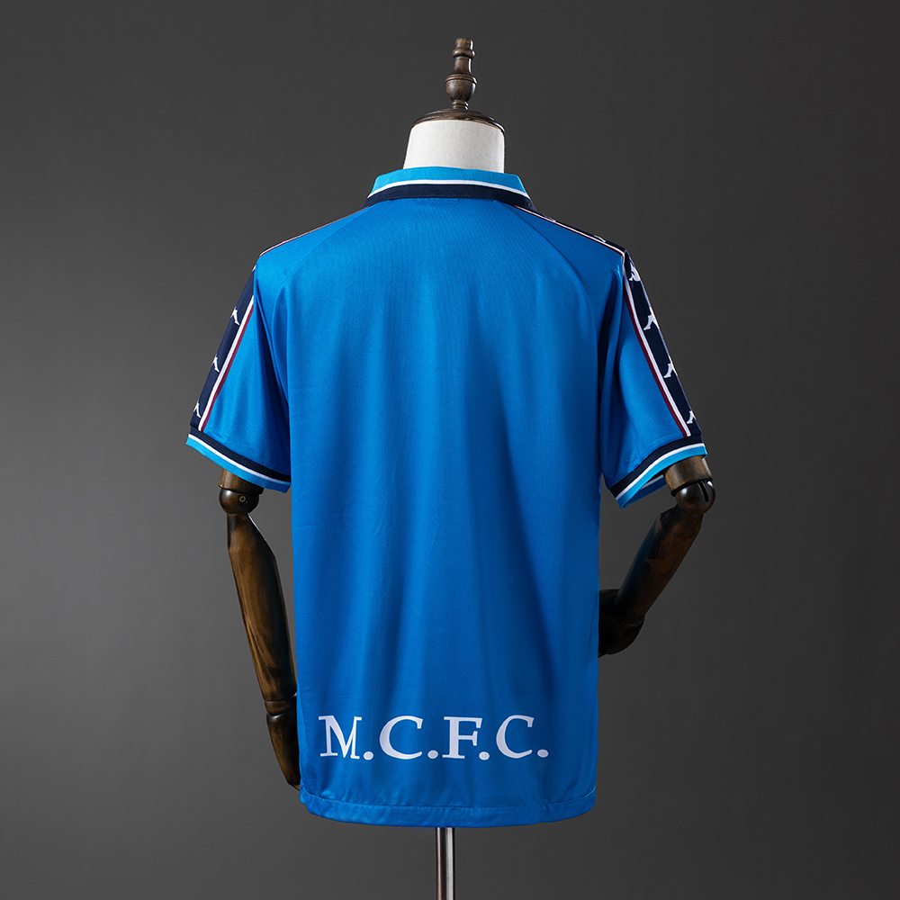 Manchester City 1997/98 Home Retro Jersey – Classic Replica Football Soccer Shirt – Size S–XXL