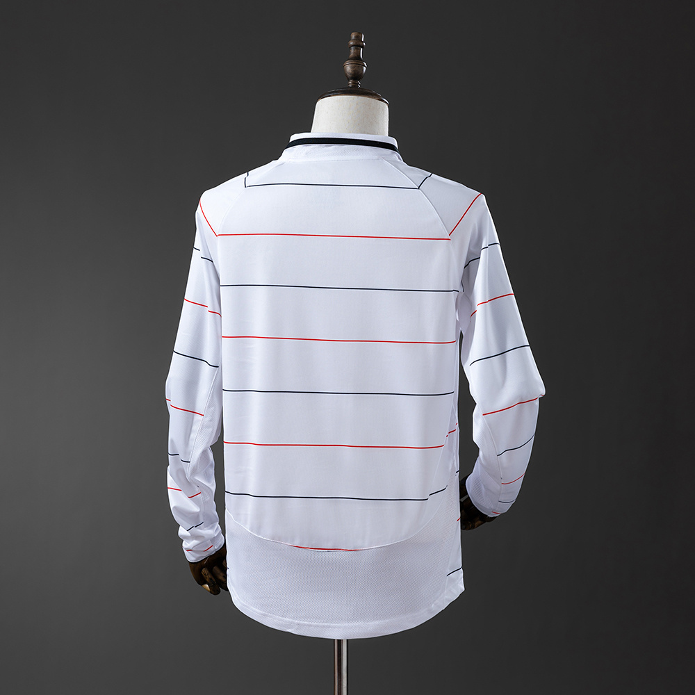 Manchester United 2003/05 Away Long Sleeve Retro Jersey – Classic Replica Football Soccer Shirt – Size S–XXL