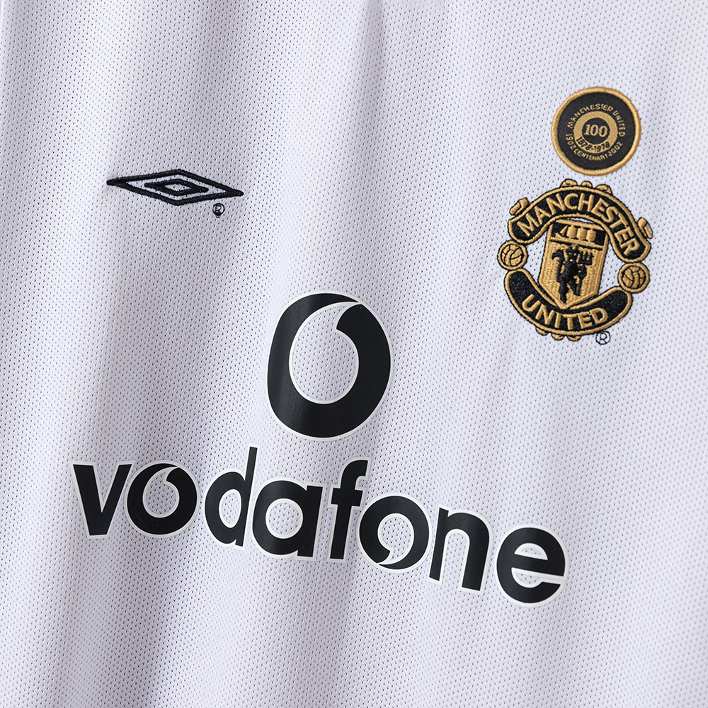 Manchester United 2001/02 Centennial Edition (Reversible) Retro Jersey – Classic Replica Football Soccer Shirt – Size S–XXL