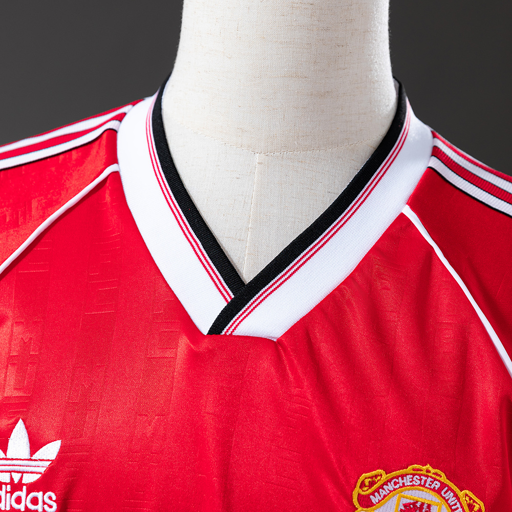 Manchester United 1988/90 Home Retro Jersey – Classic Replica Football Soccer Shirt – Size S–XXL