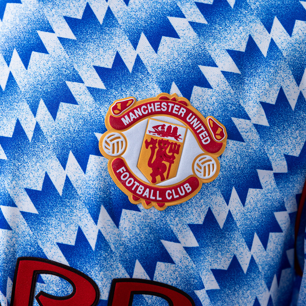 Manchester United 1990/92 Away Long Sleeve Retro Jersey – Classic Replica Football Soccer Shirt – Size S–XXL