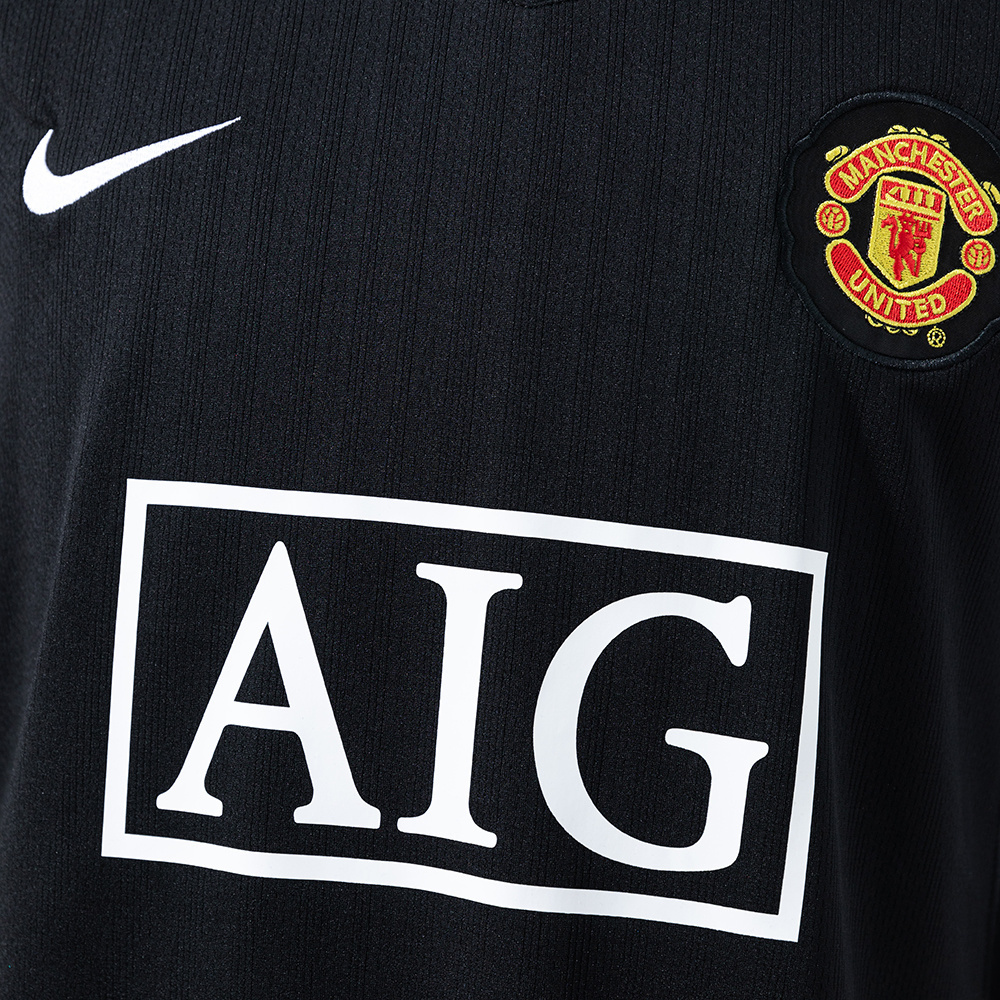 Manchester United 2007/08 Away Long Sleeve Retro Jersey – Classic Replica Football Soccer Shirt – Size S–XXL