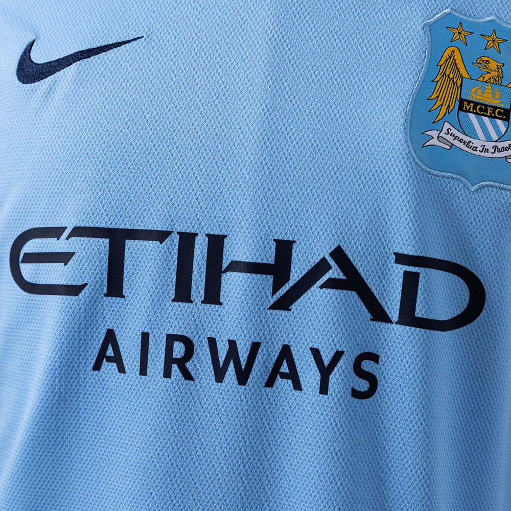 Manchester City 2013/14 Home Retro Jersey – Classic Replica Football Soccer Shirt – Size S–XXL