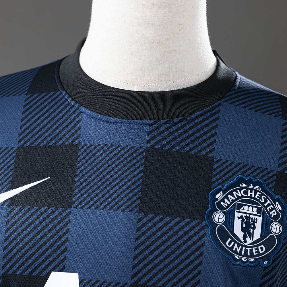 Manchester United 2013/14 Away Long Sleeve Retro Jersey – Classic Replica Football Soccer Shirt – Size S–XXL