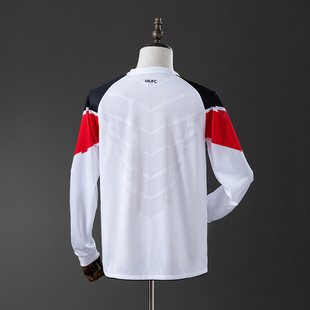 Manchester United 2010/11 Away Long Sleeve Retro Jersey – Classic Replica Football Soccer Shirt – Size S–XXL