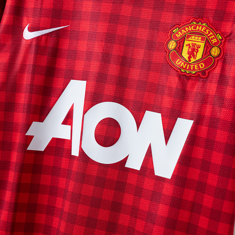 Manchester United 2012/13 Home Retro Jersey – Classic Replica Football Soccer Shirt – Size S–XXL