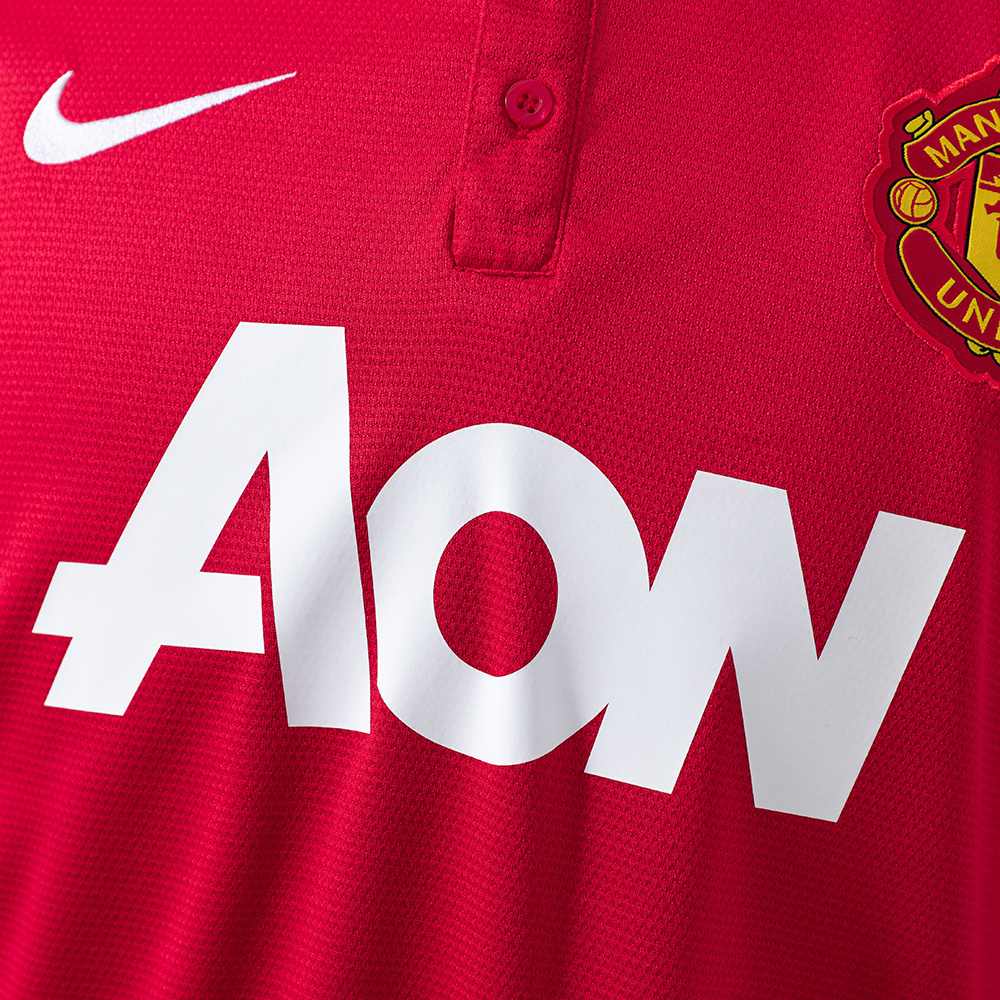 Manchester United 2013/14 Home Retro Jersey – Classic Replica Football Soccer Shirt – Size S–XXL