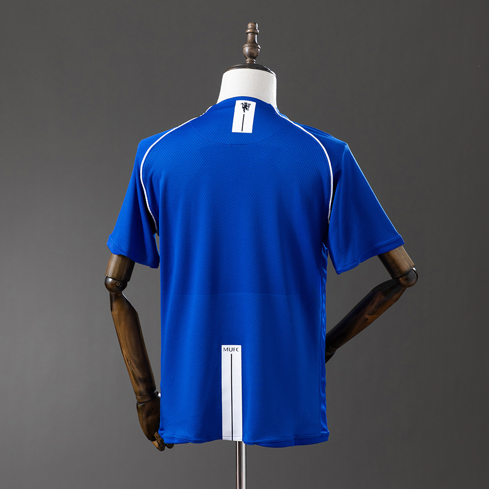 Manchester United 2007/08 Goalkeeper Blue Retro Jersey – Classic Replica Football Soccer Shirt – Size S–XXL