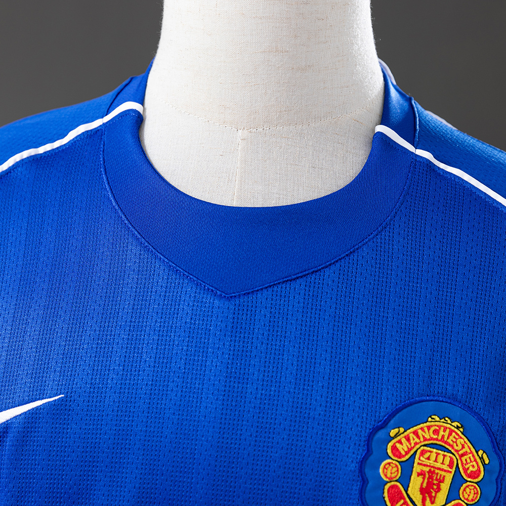 Manchester United 2007/08 Goalkeeper Blue Retro Jersey – Classic Replica Football Soccer Shirt – Size S–XXL