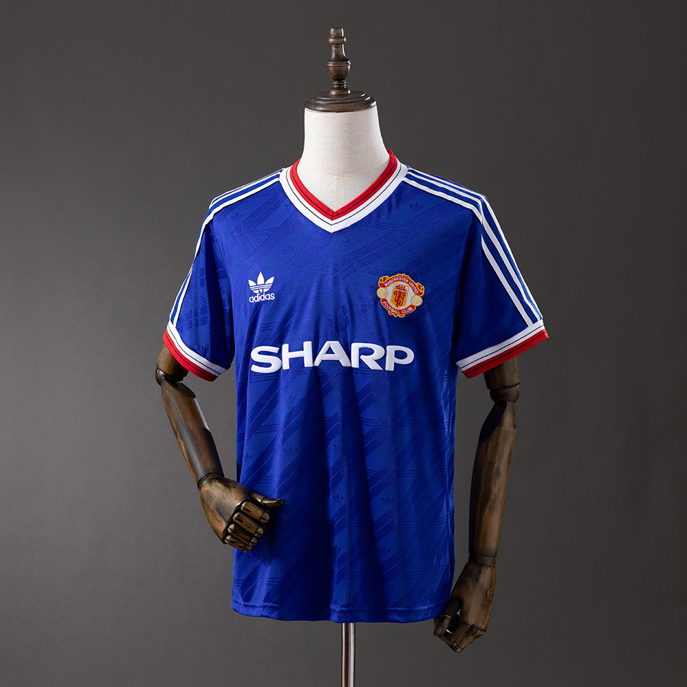 Manchester United 1986/88 Second Away Retro Jersey – Classic Replica Football Soccer Shirt – Size S–XXL