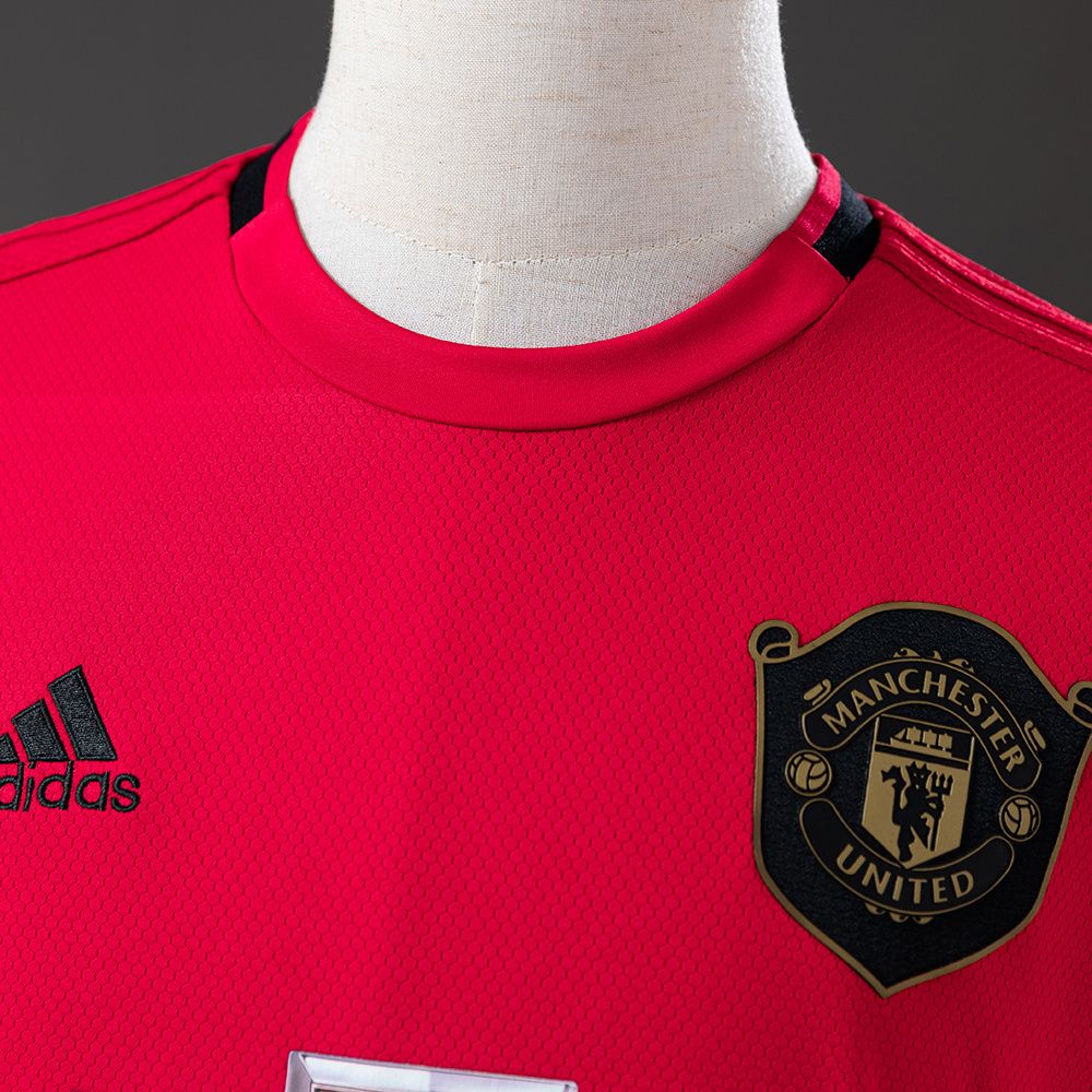 Manchester United 2019/20 Home Long Sleeve Retro Jersey – Classic Replica Football Soccer Shirt – Size S–XXL