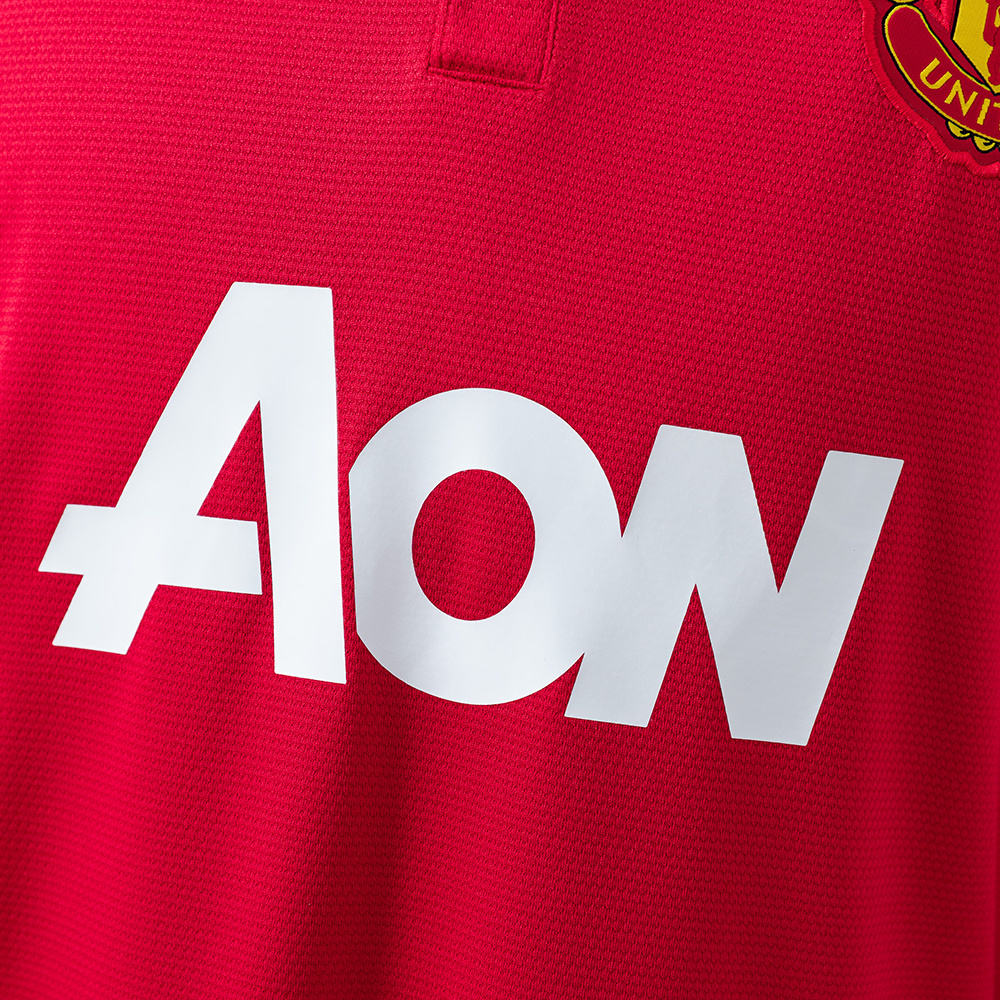 Manchester United 2013/14 Home Long Sleeve Retro Jersey – Classic Replica Football Soccer Shirt – Size S–XXL
