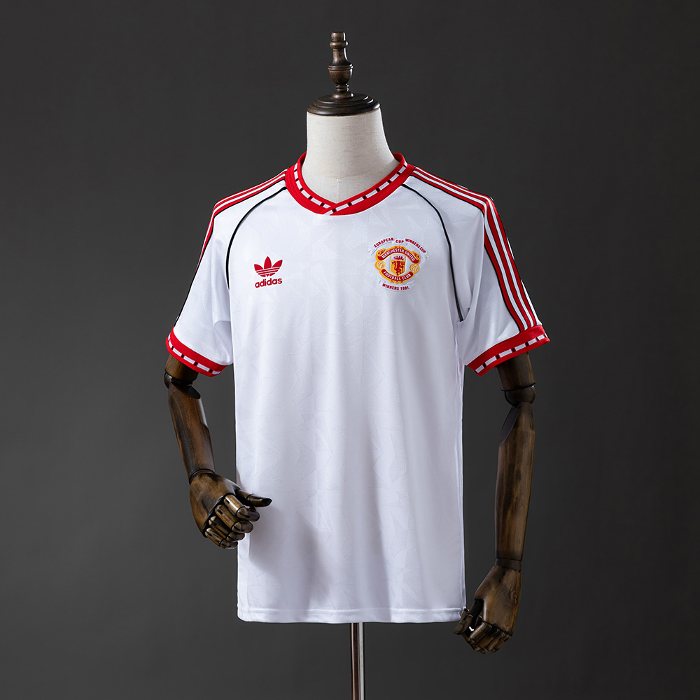 Manchester United 1991 Away (Reprint) Retro Jersey – Classic Replica Football Soccer Shirt – Size S–XXL