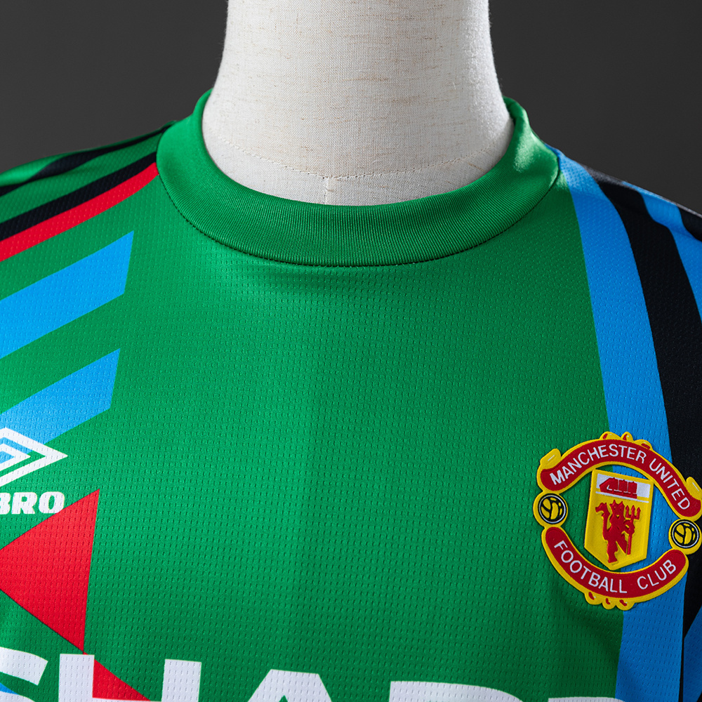 Manchester United 1992/94 Goalkeeper Long Sleeve Retro Jersey – Classic Replica Football Soccer Shirt – Size S–XXL