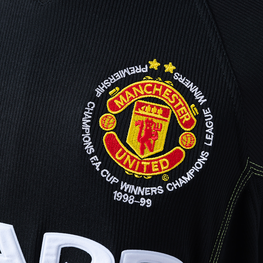 Manchester United 1998/99 2nd Away (Champions League Edition) Long Sleeve Retro Jersey – Classic Replica Football Soccer Shirt – Size S–XXL