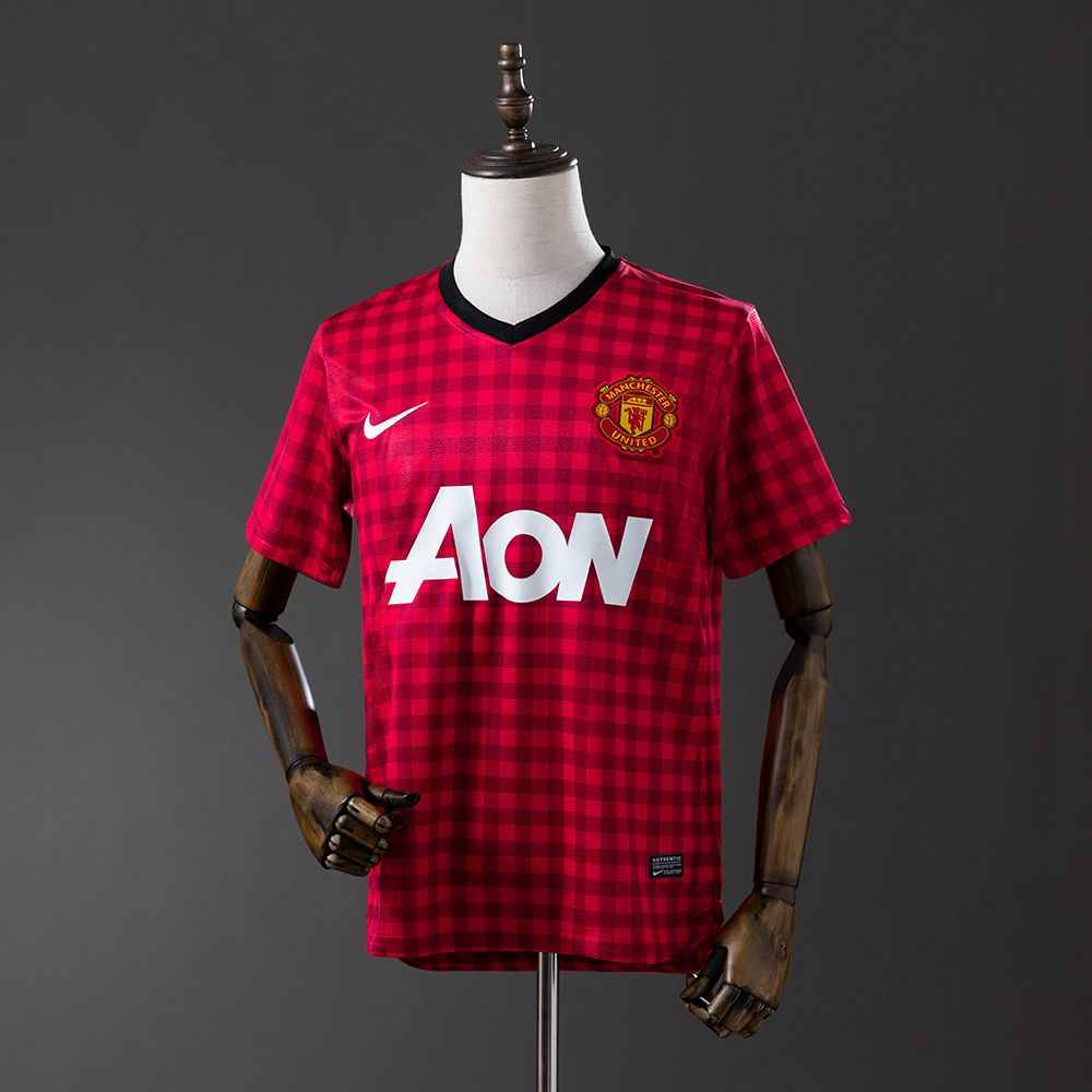 Manchester United 2012/13 Home Retro Jersey – Classic Replica Football Soccer Shirt – Size S–XXL