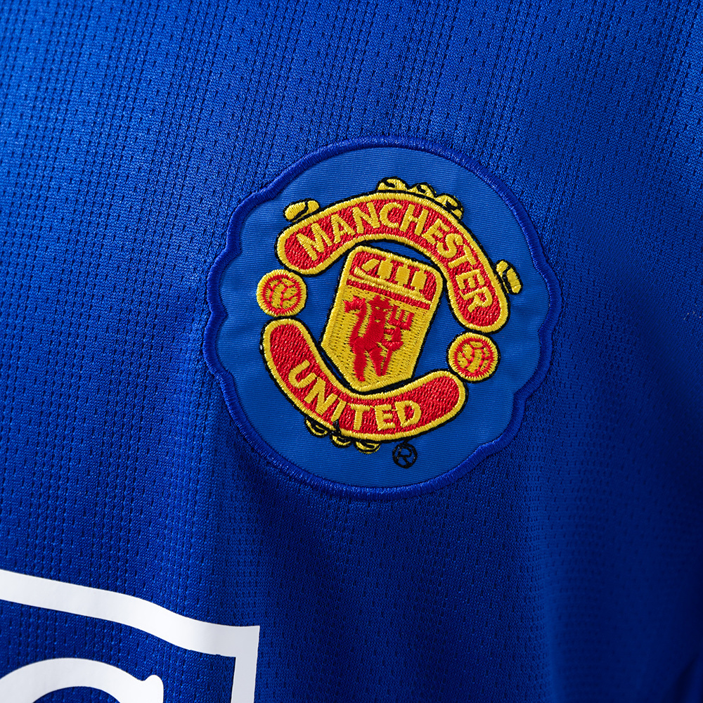 Manchester United 2007/08 Goalkeeper Blue Retro Jersey – Classic Replica Football Soccer Shirt – Size S–XXL