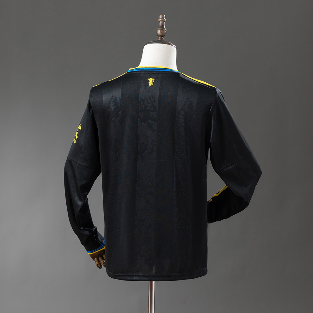 Manchester United 25/26 Third Away Long Sleeve Jersey – Replica Football Soccer Shirt – Size S–4XL