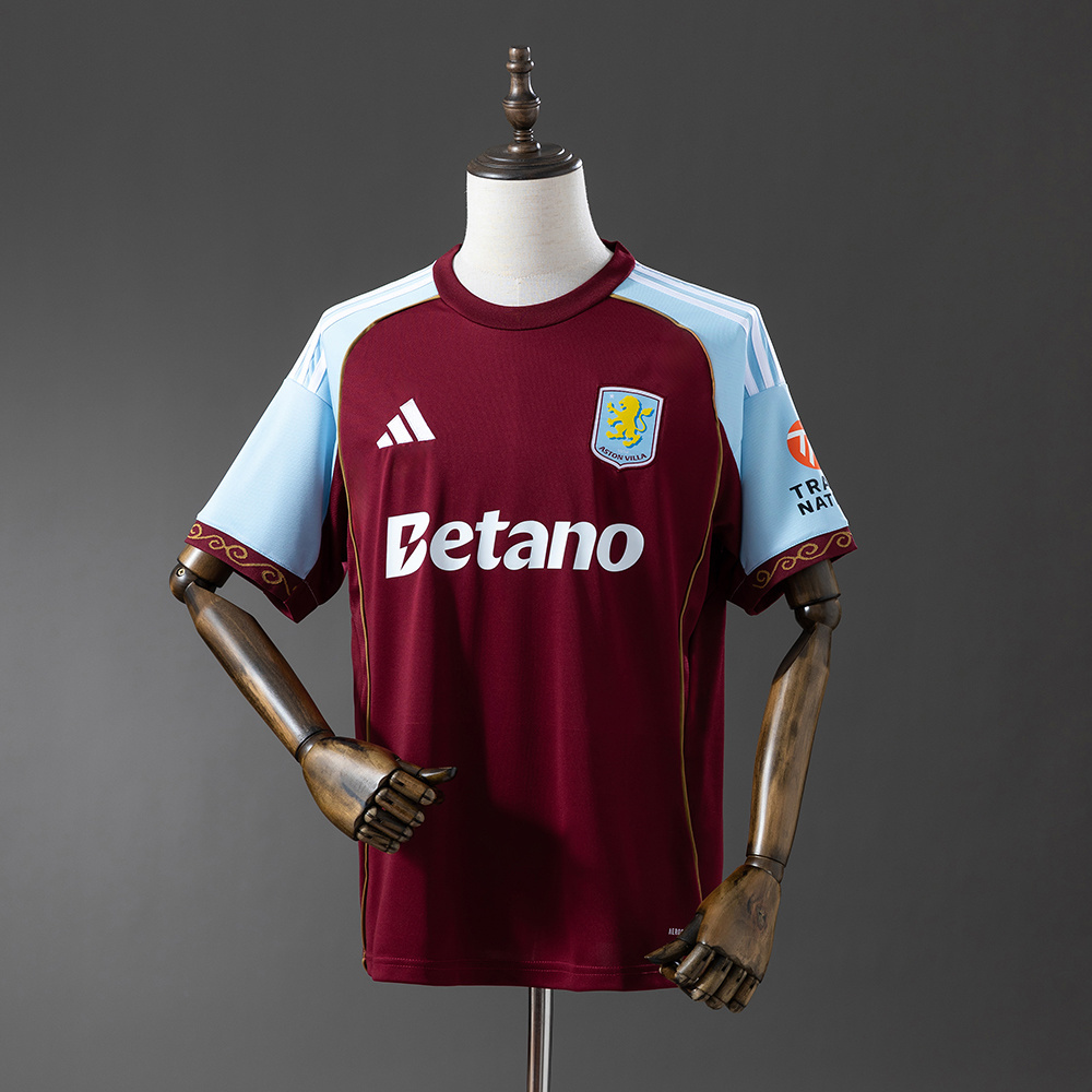 Aston Villa 25/26 Home Jersey – Replica Football Soccer Shirt – Size S–4XL