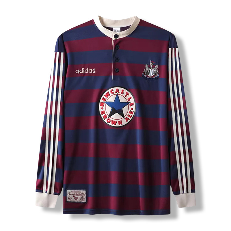 Newcastle United 1995/97 Away Long Sleeve Retro Jersey – Classic Football Shirt – Size S–XXL