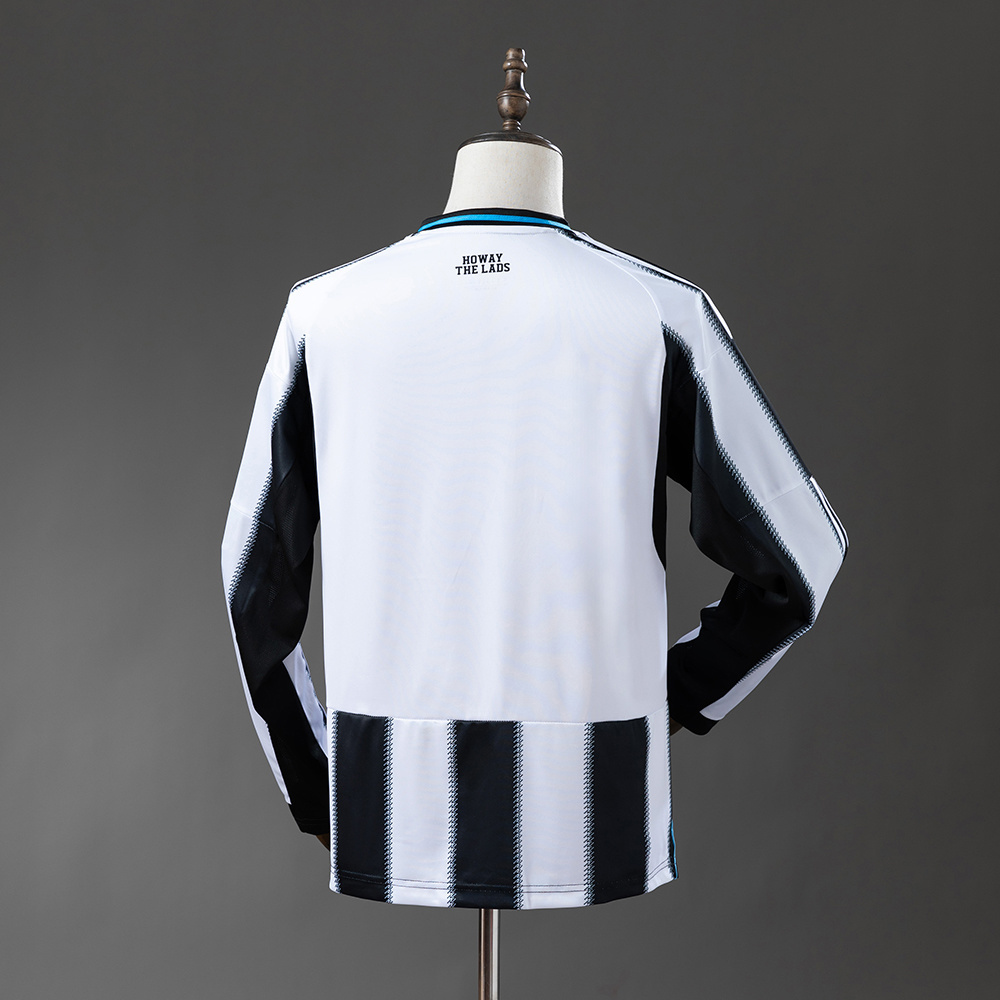 Newcastle United 25/26 Home Long Sleeve Jersey – Replica Football Soccer Shirt – Size S–4XL