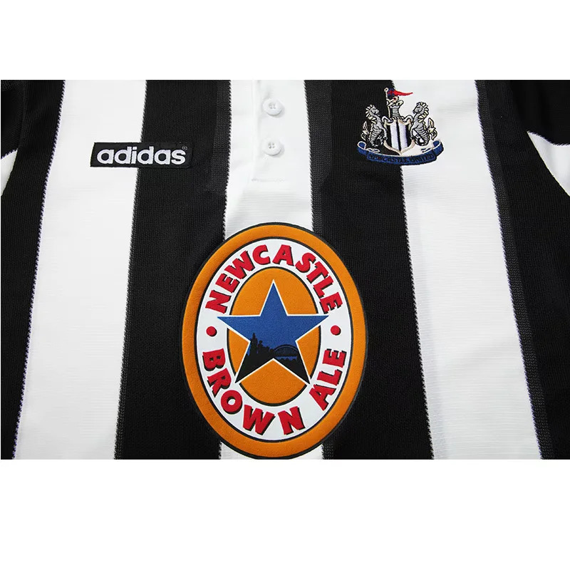 Newcastle United 1995/97 Home Long Sleeve Retro Jersey – Classic Football Shirt – Size S–XXL