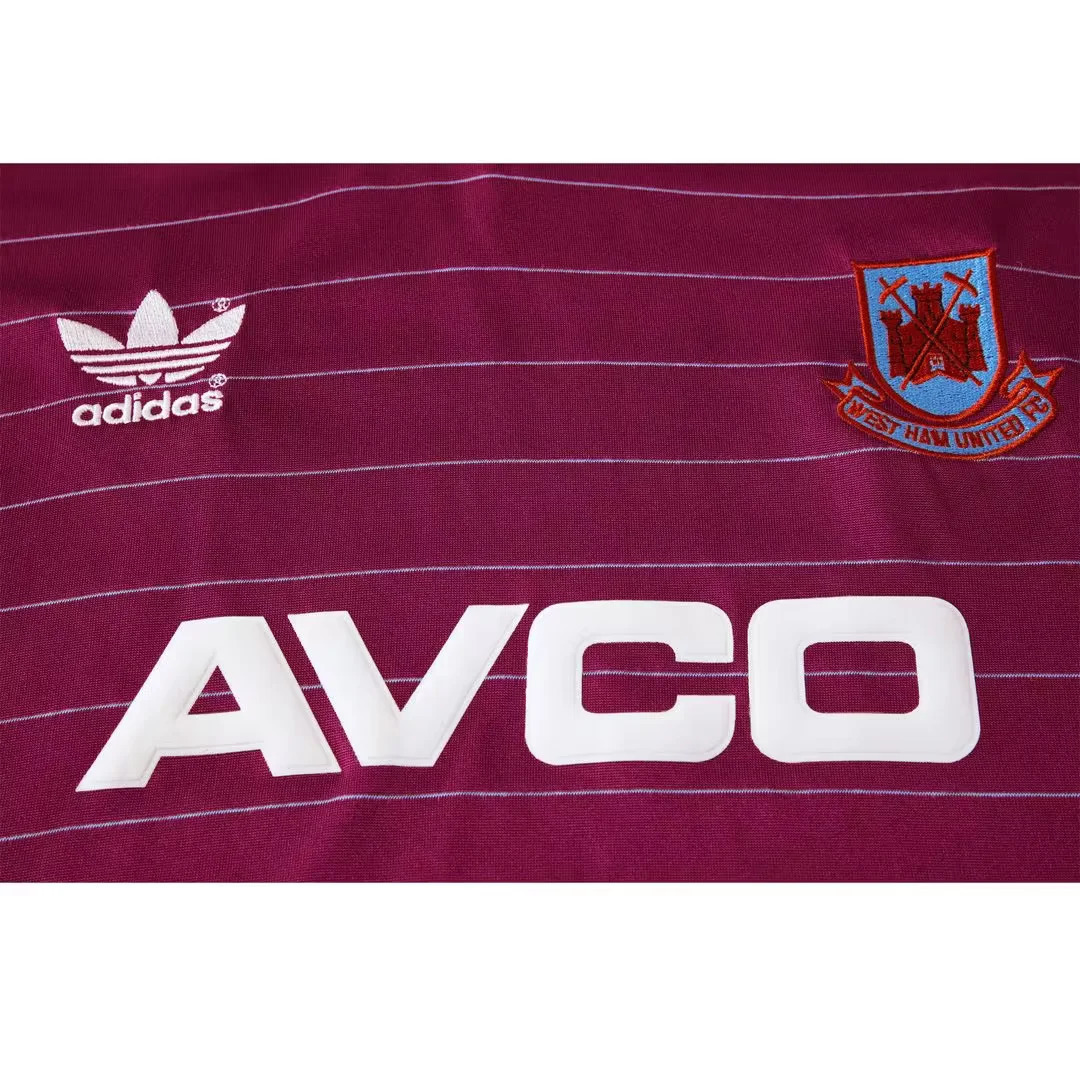 West Ham United 1986 Home Retro Jersey – Classic Football Shirt – Size S–XXL