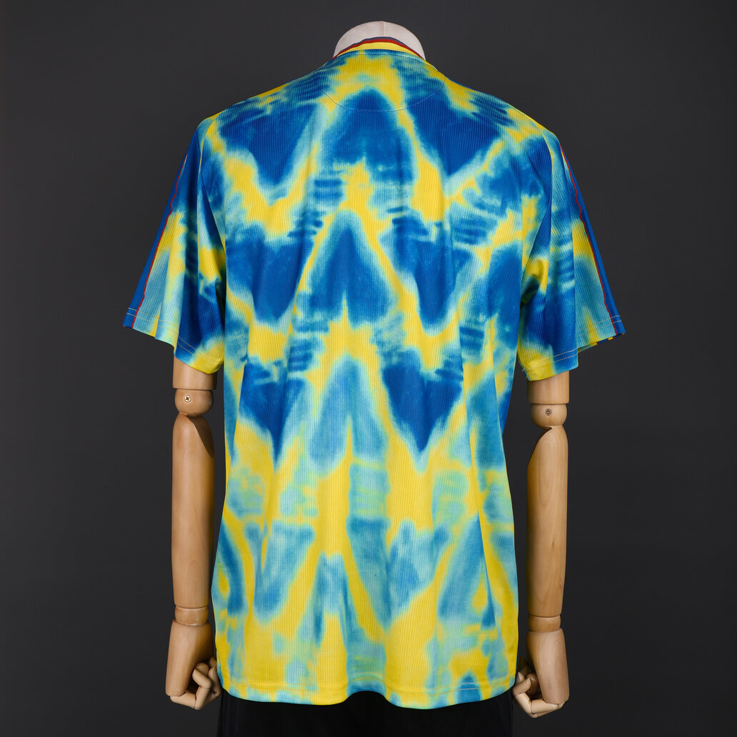 Arsenal 2020/21 Human Race Blue and Yellow Retro Jersey – Classic Football Shirt – Size S–XXL