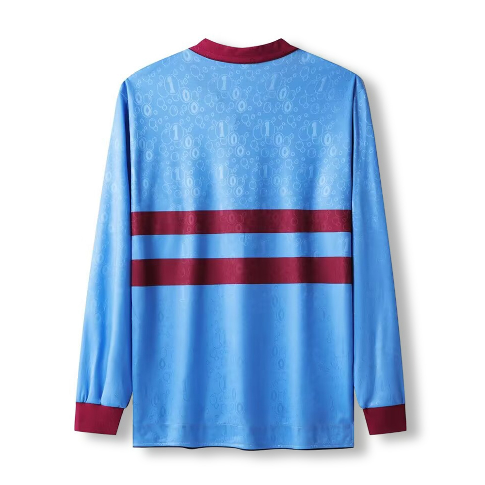 West Ham United 1995/97 Long Sleeve Away Retro Jersey – Classic Football Shirt – Size S–XXL