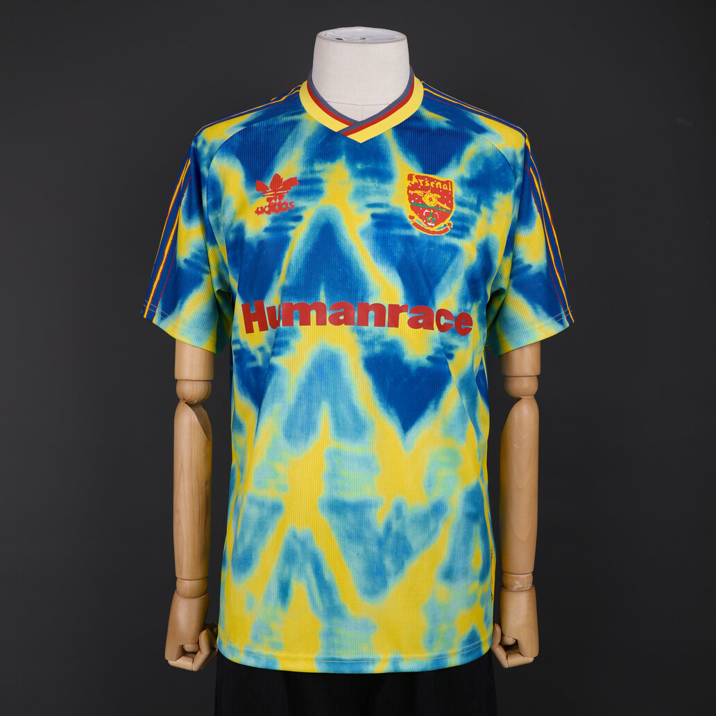 Arsenal 2020/21 Human Race Blue and Yellow Retro Jersey – Classic Football Shirt – Size S–XXL