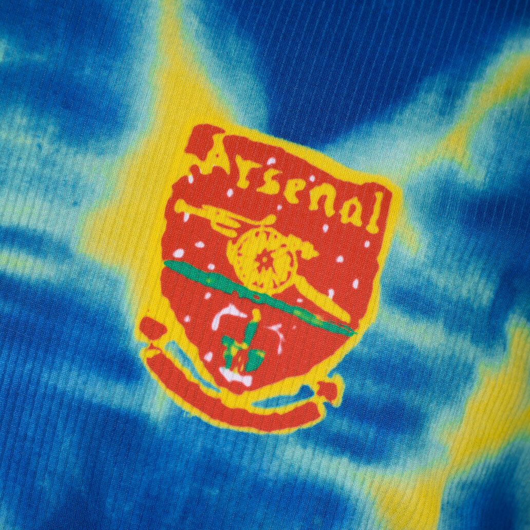 Arsenal 2020/21 Human Race Blue and Yellow Retro Jersey – Classic Football Shirt – Size S–XXL