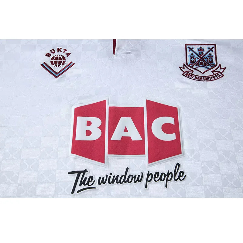 West Ham United 1989/90 Away Retro Jersey – Classic Football Shirt – Size S–XXL