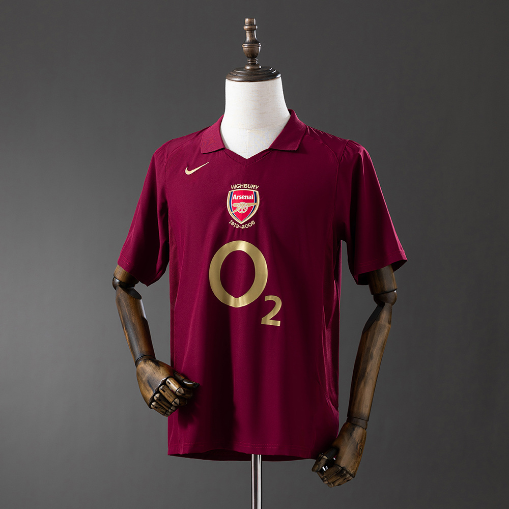 Arsenal 2005/06 Home Retro Jersey – Classic Football Shirt – Size S–XXL