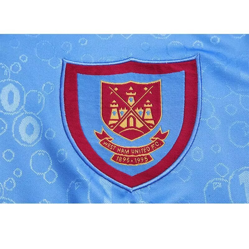 West Ham United 1995/97 Long Sleeve Away Retro Jersey – Classic Football Shirt – Size S–XXL
